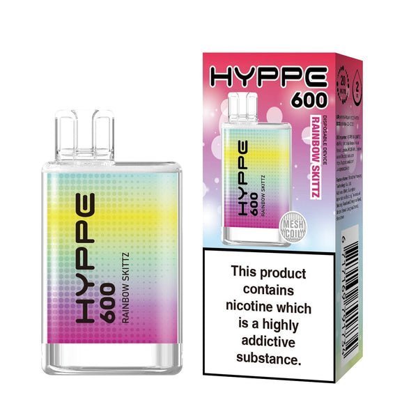 Hyppe 600 Crystal Disposable Vape Puff Pod - Box of 10