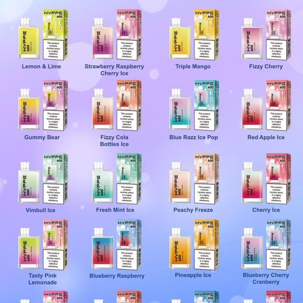 Hyppe 600 Crystal Disposable Vape Puff Pod - Box of 10