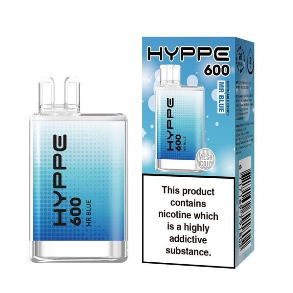 Hyppe 600 Crystal Disposable Vape Puff Pod - Box of 10