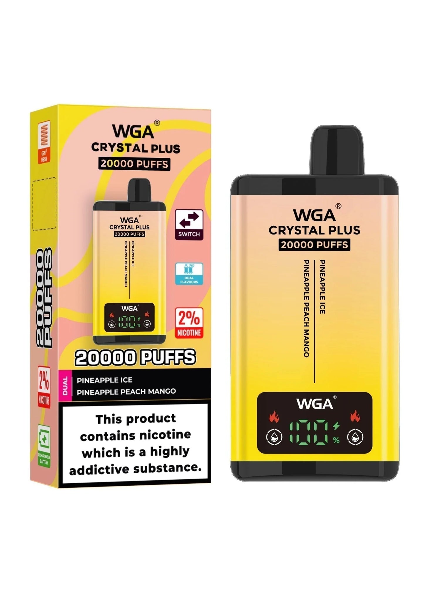 WGA Crystal Plus 20000 Disposable Vape | Vperasso