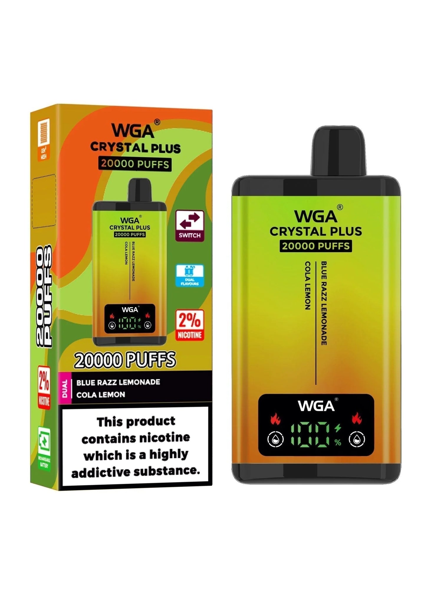 WGA Crystal Plus 20000 Disposable Vape | Vperasso