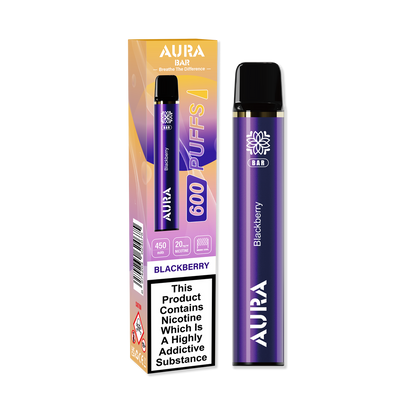 Aura Bar 600 Puffs Disposable Vape Pod Box of 10