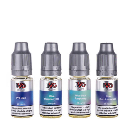 Blue Razz Edition 4 in 1 (4 x 10ml) Nic Salt E-Liquid by IVG