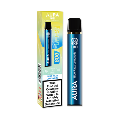 Aura Bar 600 Puffs Disposable Vape Pod Box of 10