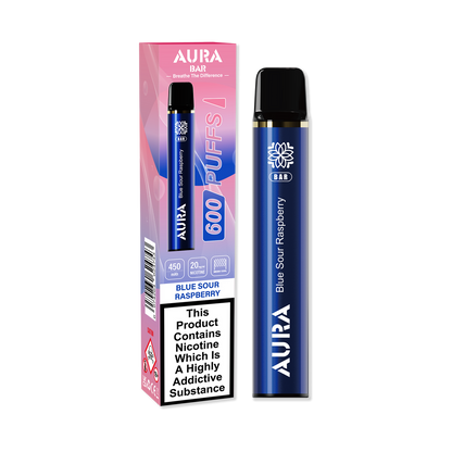 Aura Bar 600 Puffs Disposable Vape Pod Box of 10