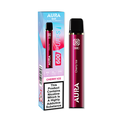 Aura Bar 600 Puffs Disposable Vape Pod Box of 10