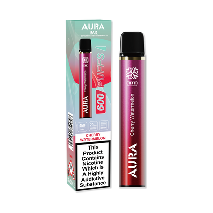 Aura Bar 600 Puffs Disposable Vape Pod Box of 10