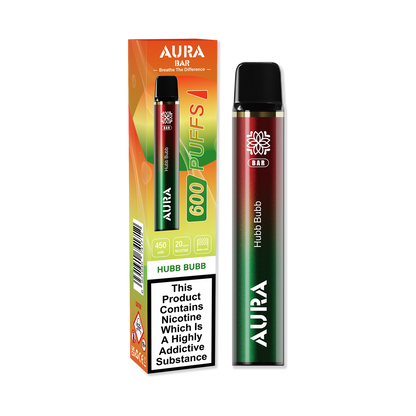 Aura Bar 600 Puffs Disposable Vape Pod Box of 10