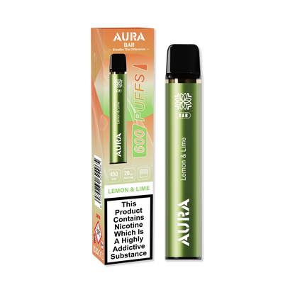 Aura Bar 600 Puffs Disposable Vape Pod Box of 10