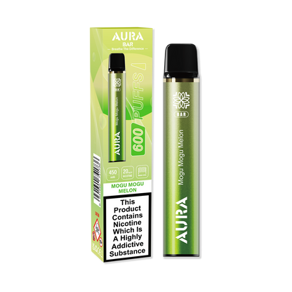 Aura Bar 600 Puffs Disposable Vape Pod Box of 10