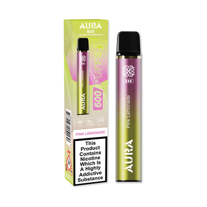 Aura Bar 600 Puffs Disposable Vape Pod Box of 10