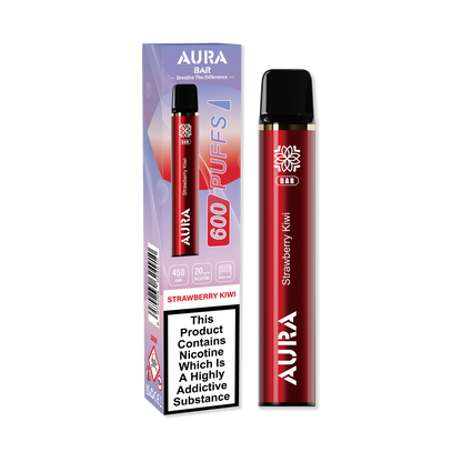 Aura Bar 600 Puffs Disposable Vape Pod Box of 10