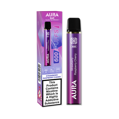 Aura Bar 600 Puffs Disposable Vape Pod Box of 10