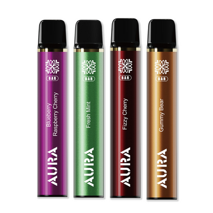 Aura Bar 600 Puffs Disposable Vape Pod Box of 10