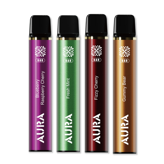 Aura Bar 600 Puffs Disposable Vape Pod Box of 10