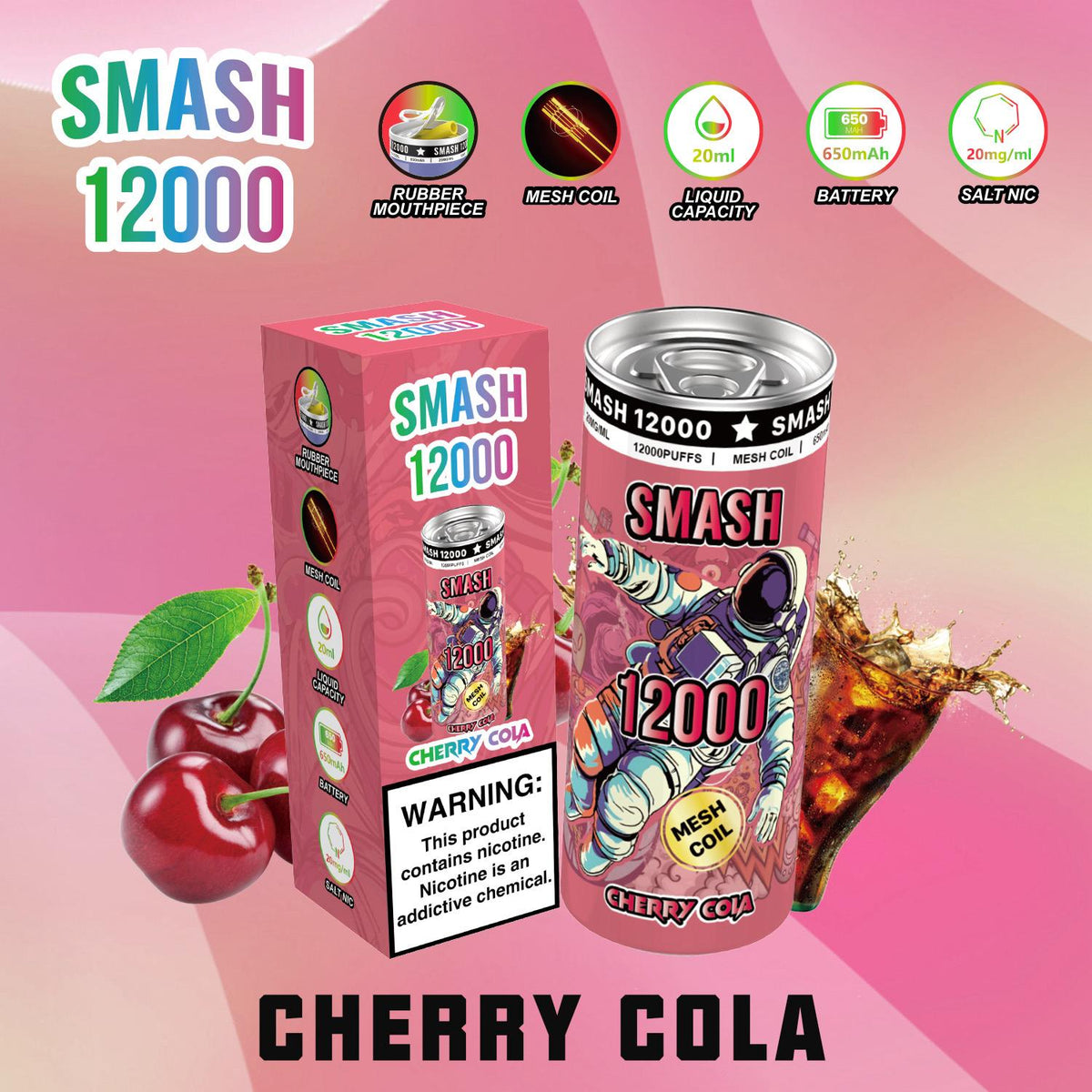 OG SUPER SMASH 12000 PUFFS DISPOSABLE 20MG - Pack of 10