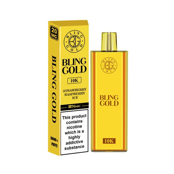 Bling Gold 10000 Disposable Vape Puff Pod Bar Pack of 10