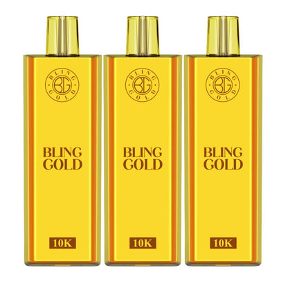 Bling Gold 10000 Disposable Vape Puff Pod Bar Pack of 10