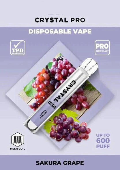 Crystal Pro Bar 600 Puffs Disposable Vape - 20mg