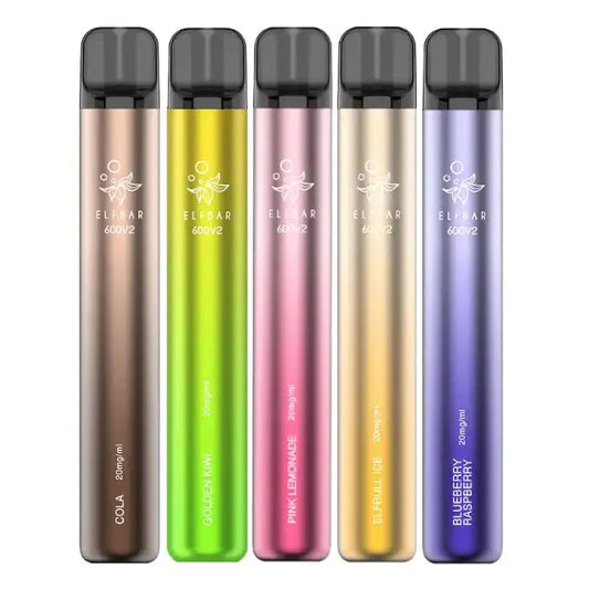 Elf Bar V2 600 Disposable Vape Puff Bar Box of 10