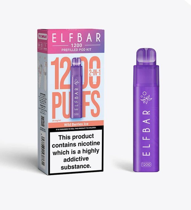 Elfbar 1200 Puffs 2 in 1 Prefilled Pod Kit Box of 5