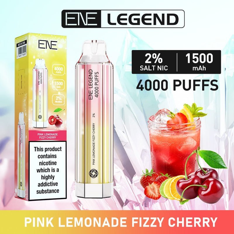 Ene Crystal Legend 4000 Disposable Vape Puff Bar - Box of 10