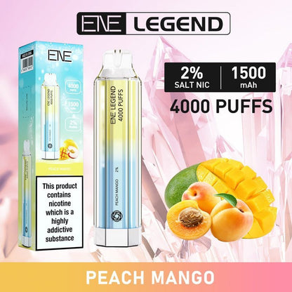 Ene Crystal Legend 4000 Disposable Vape Puff Bar - Box of 10