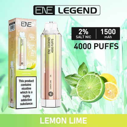 Ene Crystal Legend 4000 Disposable Vape Puff Bar - Box of 10