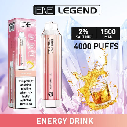 Ene Crystal Legend 4000 Disposable Vape Puff Bar - Box of 10