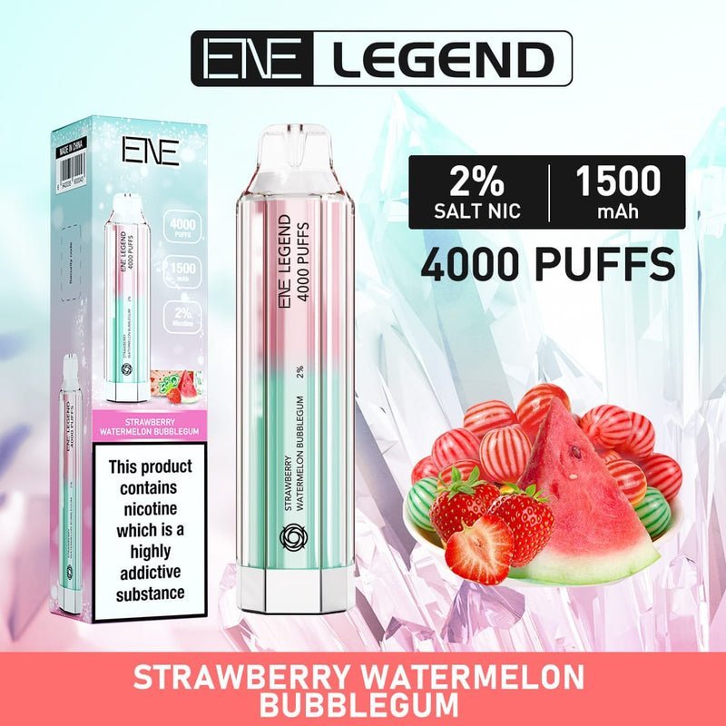 Ene Crystal Legend 4000 Disposable Vape Puff Bar - Box of 10