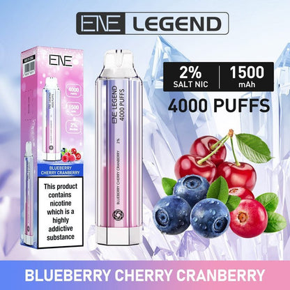 Ene Crystal Legend 4000 Disposable Vape Puff Bar - Box of 10