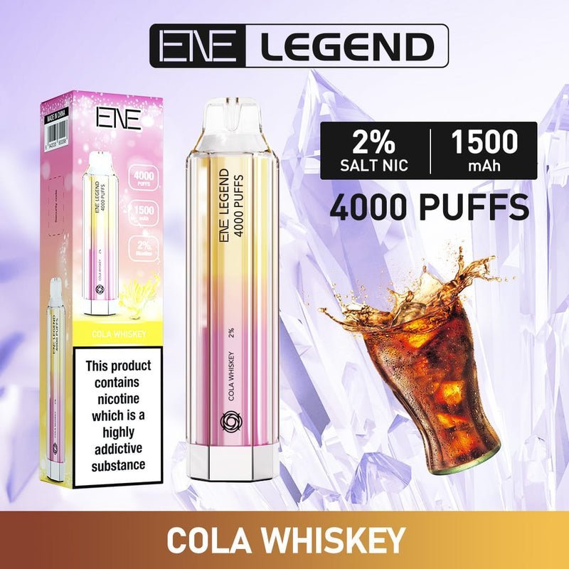 Ene Crystal Legend 4000 Disposable Vape Puff Bar - Box of 10