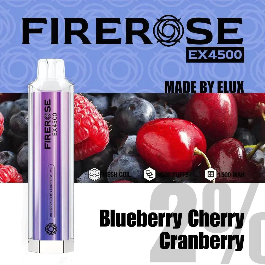 Firerose EX4500 Disposable Vape Puff Pod Devicein the UK| Box of 10