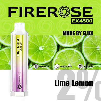 Firerose EX4500 Disposable Vape Puff Pod Devicein the UK| Box of 10