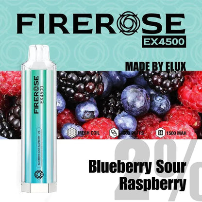 Firerose EX4500 Disposable Vape Puff Pod Devicein the UK| Box of 10