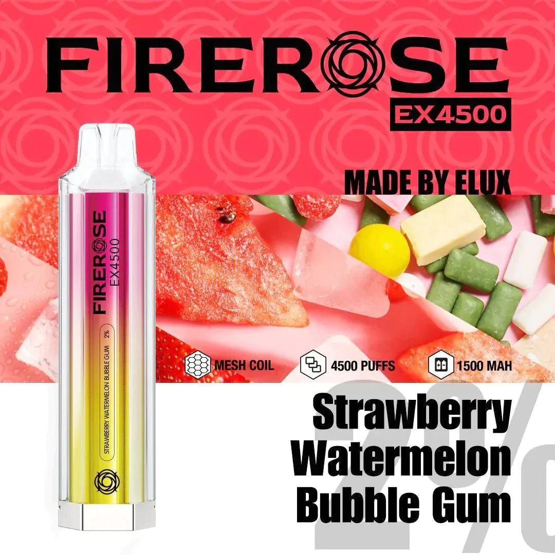 Firerose EX4500 Disposable Vape Puff Pod Devicein the UK| Box of 10