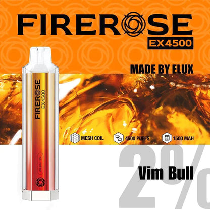 Firerose EX4500 Disposable Vape Puff Pod Devicein the UK| Box of 10