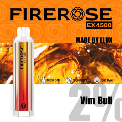 FireRose EX4500 Disposable Vape Pod - 4500 Puffs