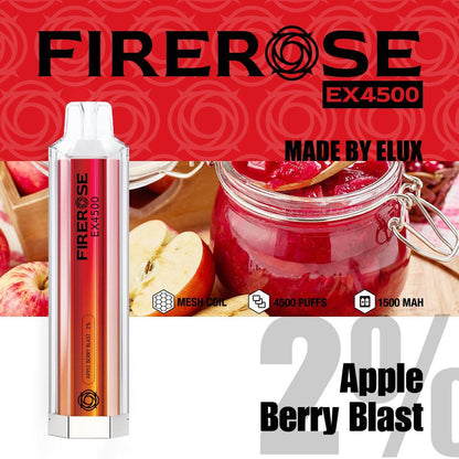 FireRose EX4500 Disposable Vape Pod - 4500 Puffs