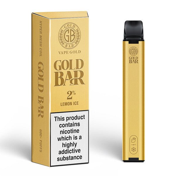 Gold Bar 600 Disposable Vape Pod Puff Bar Pod