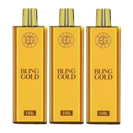 Gold Bling 10000 Disposable Vape Puff Pod Bar