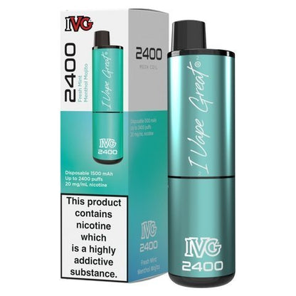 IVG 2400 Disposable Vape Pod Puff Bar Pod