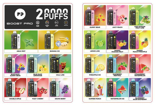 Pyne Pod Boost Pro 20,000 Puffs Disposable Vape Kit with Display Screen