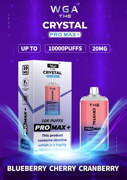 Crystal Pro Max 10000 Puff Vape Pod Device - Box of 10