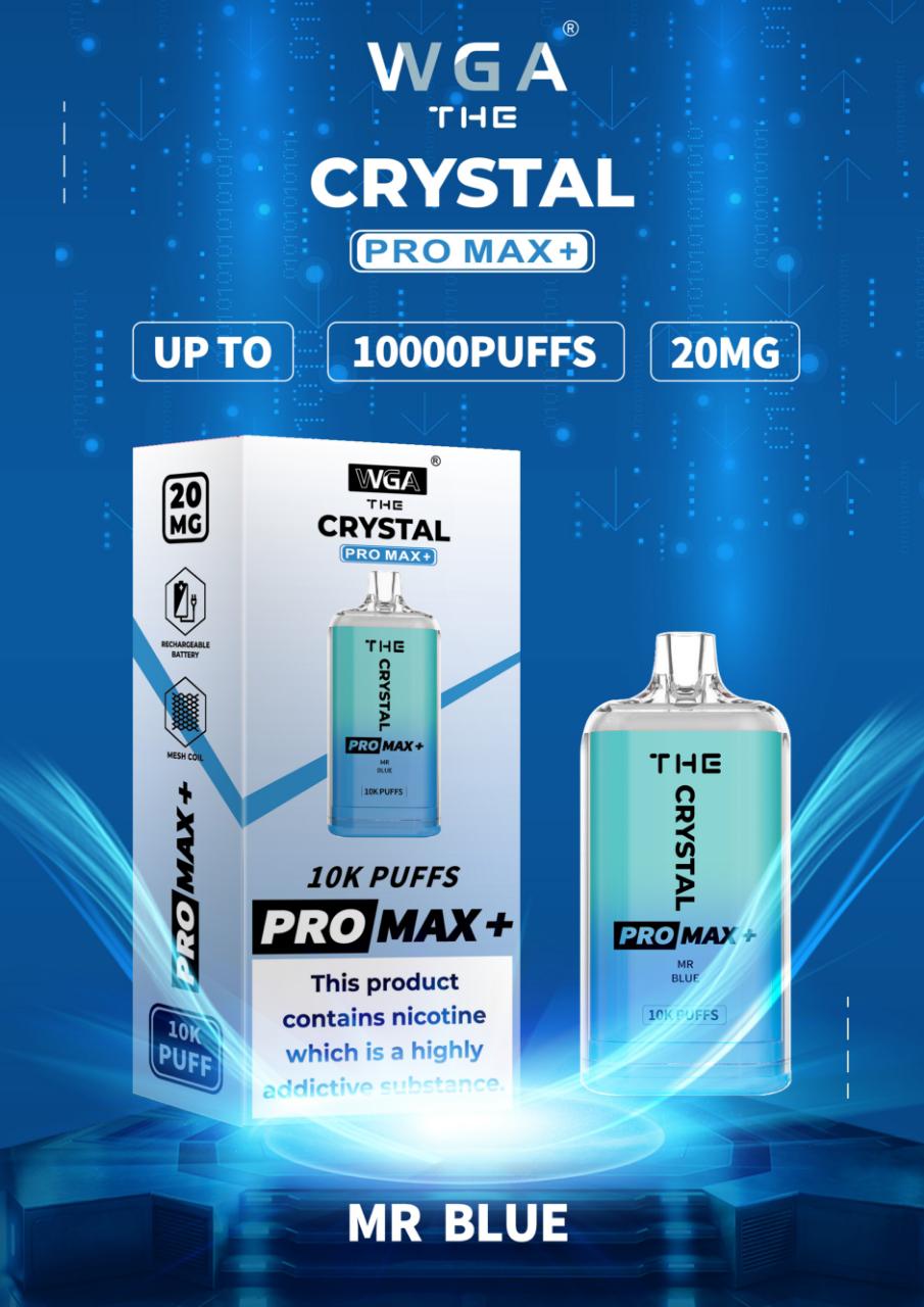 Crystal Pro Max 10000 Puff Vape Pod Device - Box of 10